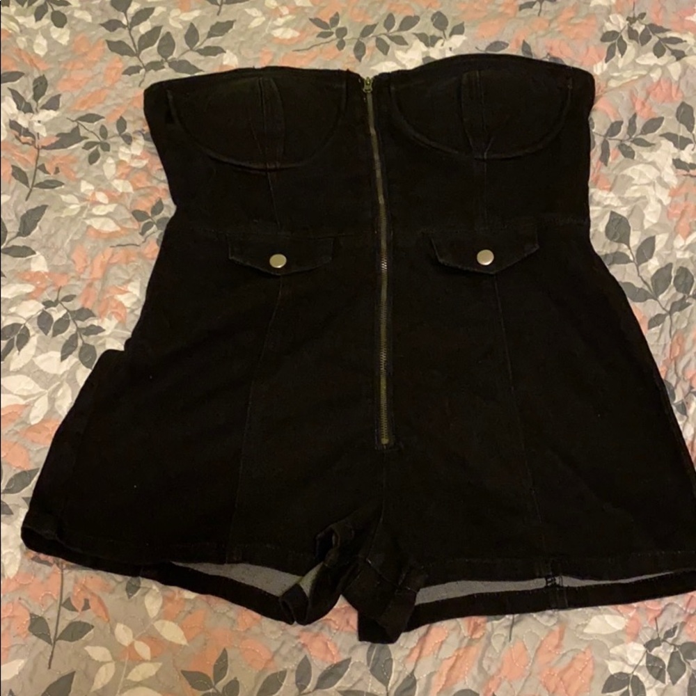 Strapless Romper